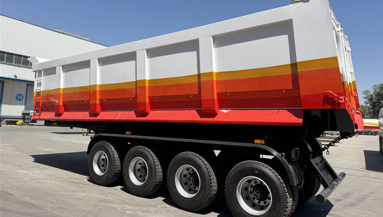 4 Axle End Dump Semi Trailer for Sale in Guyana