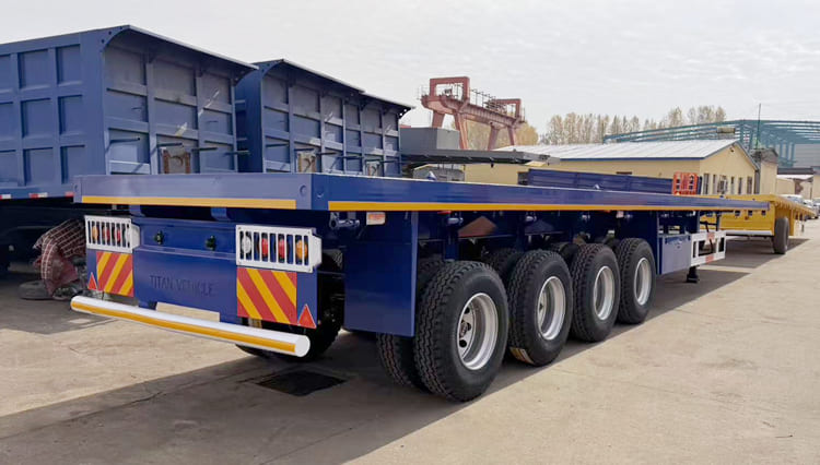 40 Ft 4 Axle New Flatbed Container Trailer for Sale in Guyana