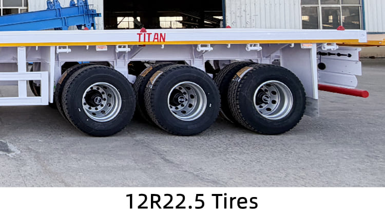 Tri Axle Flatbed Semi Trailer for Sale in Guyana