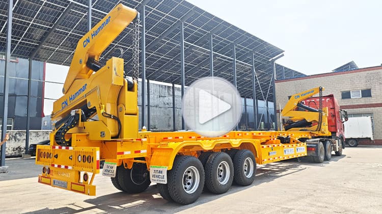45 Ton CN Hammar Side Loader Trailer Price for Sale in Guyana
