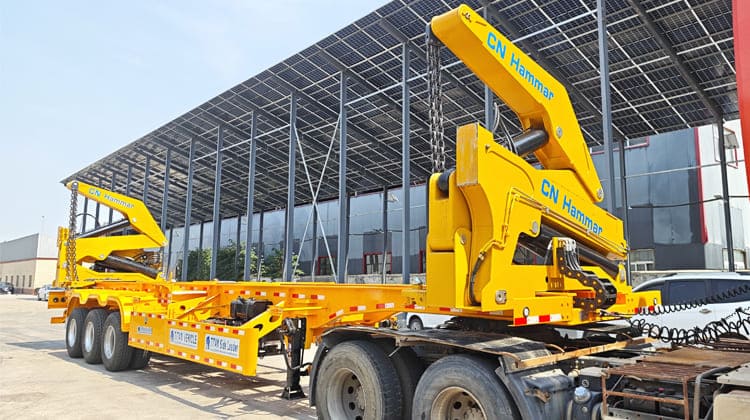 45 Ton CN Hammar Side Loader Trailer Price for Sale in Guyana