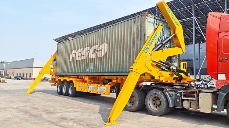 45 Ton CN Hammar Side Loader Trailer Price for Sale in Guyana