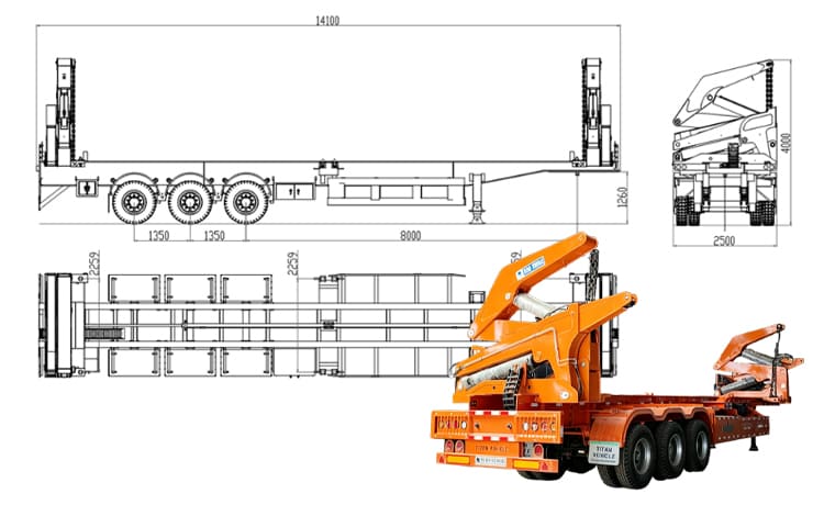 37 Ton Sidelifter Container Trailer for Sale in Guyana