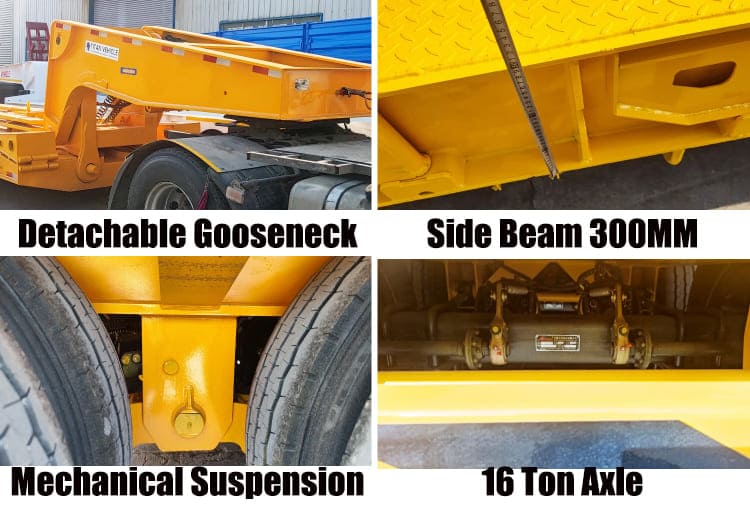 80 Ton Detachable Gooseneck Trailers for Sale Near Me in Guyana