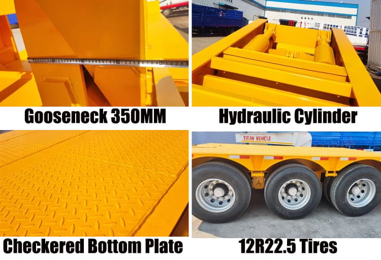 80 Ton Detachable Gooseneck Trailers for Sale Near Me in Guyana