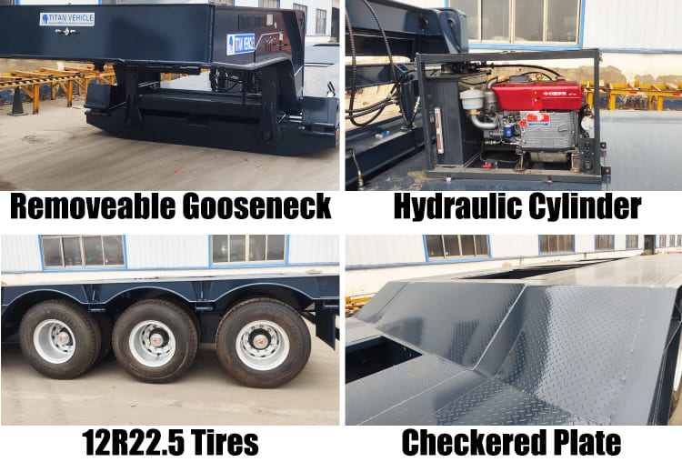 TITAN 3 Line 6 Axle RGN Removable Gooseneck Trailer for Sale in Guyana