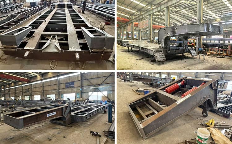 4 Axle 100 Ton Truck Lowboy Gooseneck Trailer for Sale in Guyana