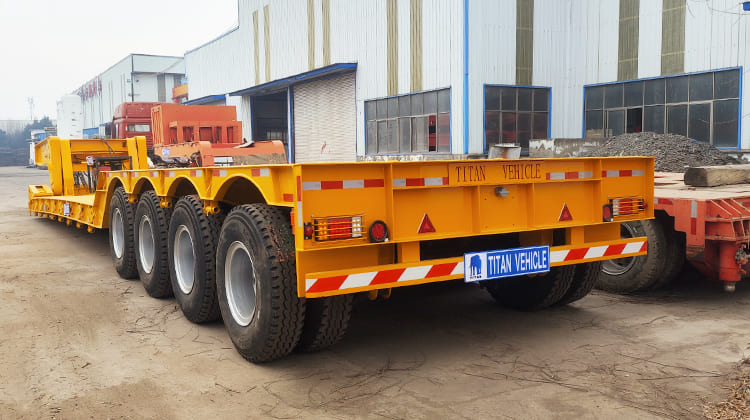 4 Axle 100 Ton Truck Lowboy Gooseneck Trailer for Sale in Guyana