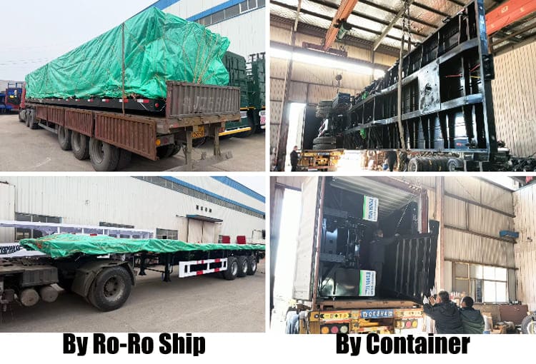 40Ft Container Flat Bed Semi Trailers for Sale in Guyana 