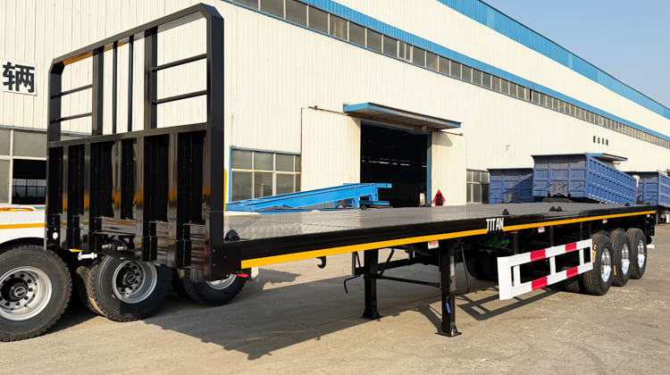40Ft Container Flat Bed Semi Trailers for Sale in Guyana 