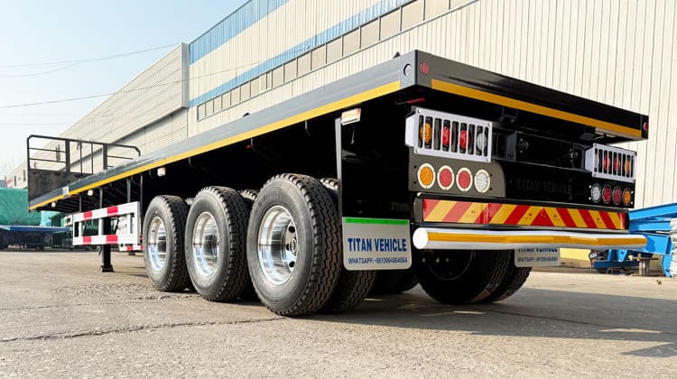 40Ft Container Flat Bed Semi Trailers for Sale in Guyana 