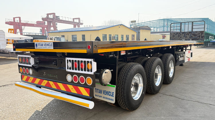 40Ft Container Flat Bed Semi Trailers for Sale in Guyana 