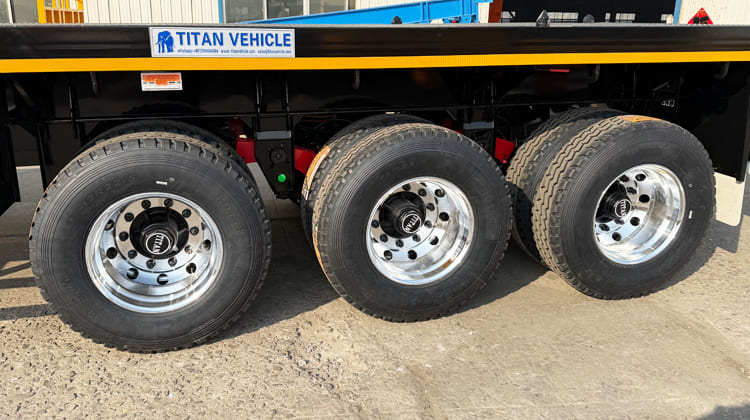 40Ft Container Flat Bed Semi Trailers for Sale in Guyana 