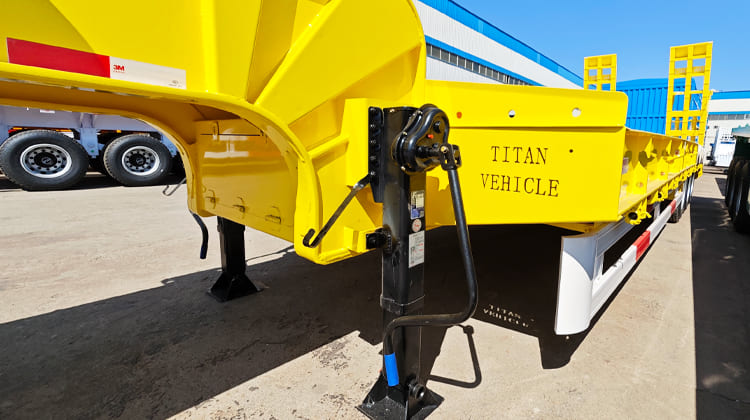 3 Axle 60 Ton 40 Ft Semi Low Bed Trailer Price for Sale in Guyana
