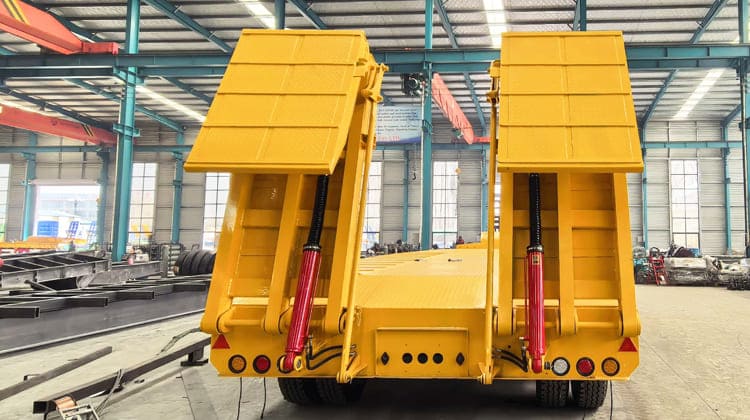 4 Axle 100 Ton Low Bed Truck Trailer for Sale in Guyana   