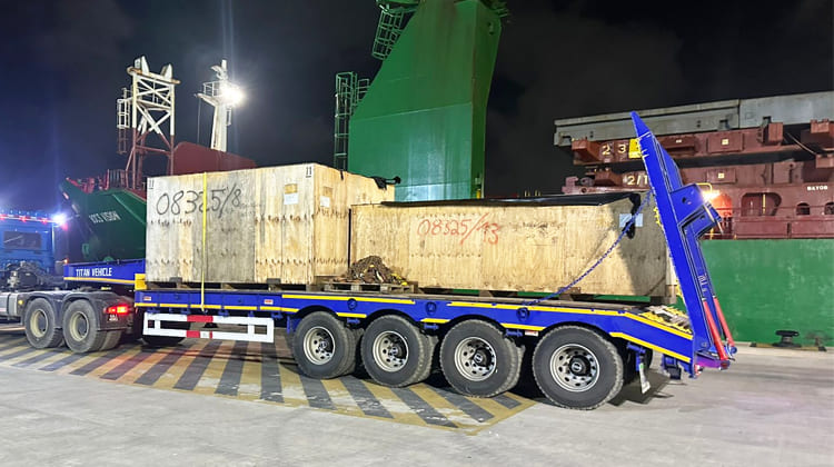 4 Axle 100 Ton Low Bed Truck Trailer for Sale in Guyana   