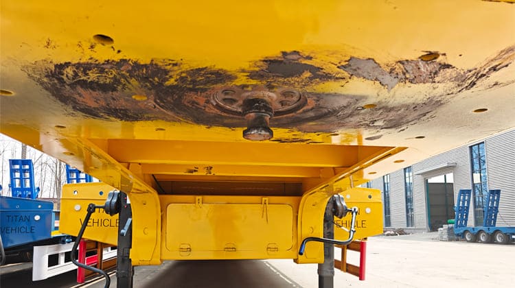 4 Axle 100 Ton Low Bed Truck Trailer for Sale in Guyana   
