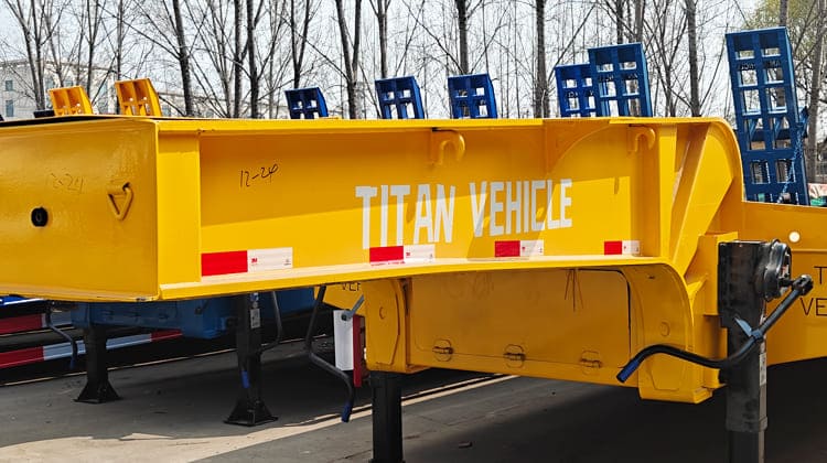 4 Axle 100 Ton Low Bed Truck Trailer for Sale in Guyana   