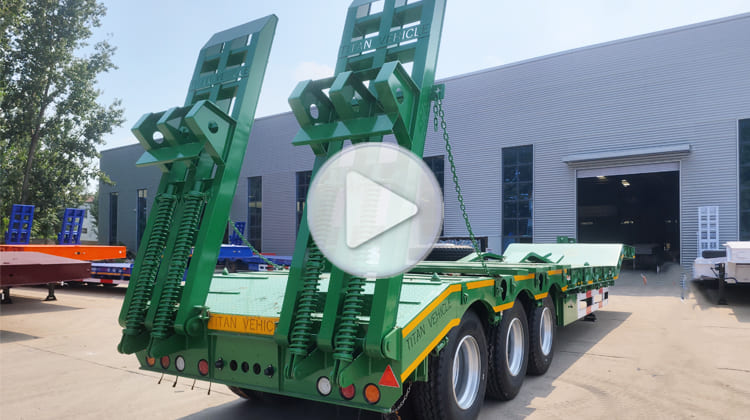 Tri Axle 40 Ft Drop Deck Low Loader Trailer for Sale in Guyana