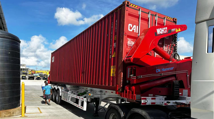 40Ft CN Hammar Container Side Loader Trailer Price for Sale in Guyana