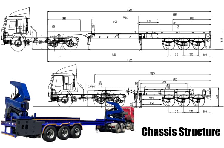 45 Ton CN Hammar Sidelifter Container Trailer for Sale in Guyana