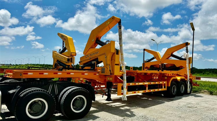 45 Ton CN Hammar Sidelifter Container Trailer for Sale in Guyana