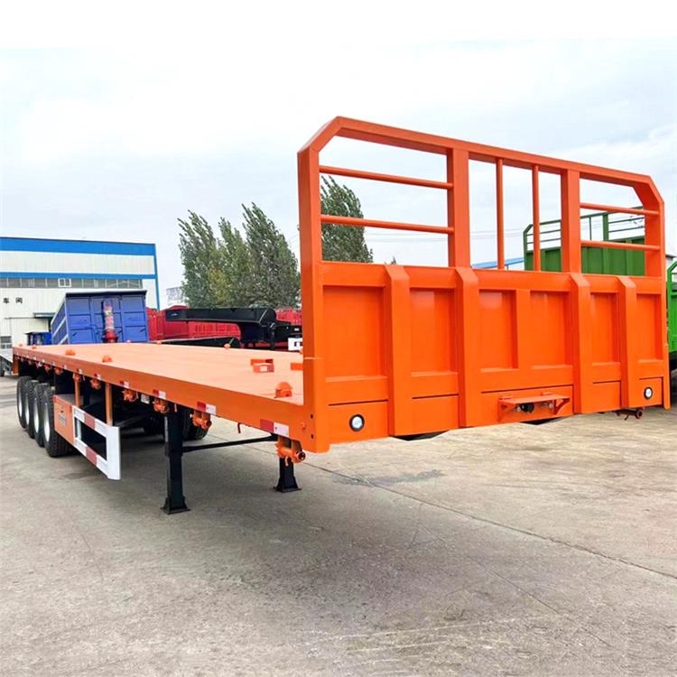 48 ft Flatbed Trailer with Front Wall