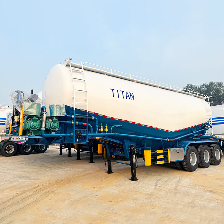 3 Axle 45 cbm Dry Bulk Cement Trailer