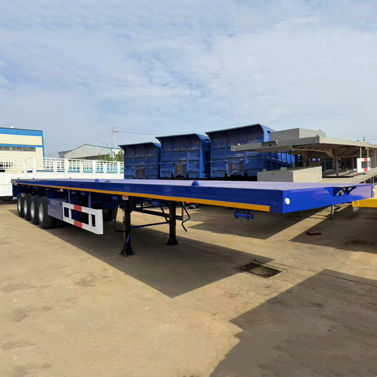 40 Ft 4 Axle New Flatbed Container Trailer