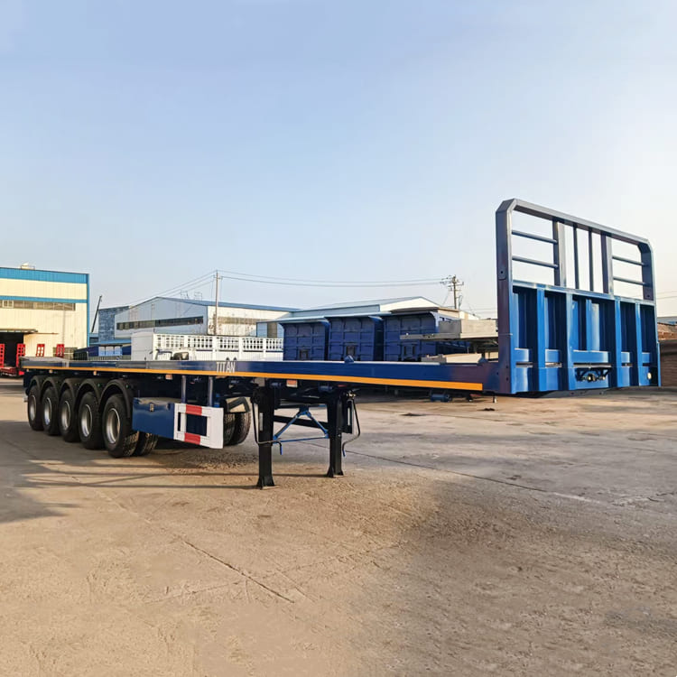 5 Axle Semi Truck Flatbed Trailer