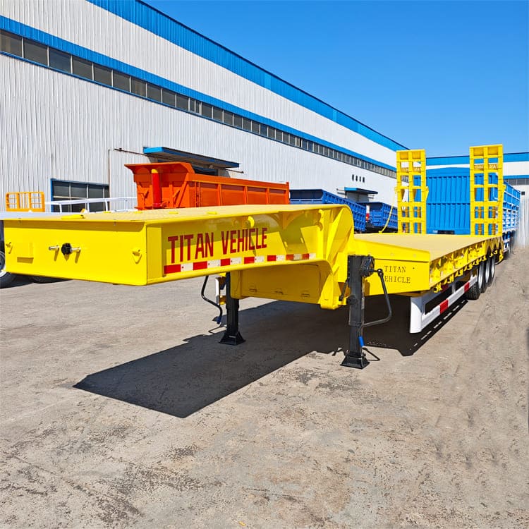 3 Axle 60 Ton Semi Low Bed Trailer