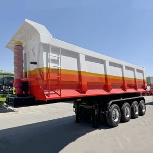 4 Axle End Dump Semi Trailer