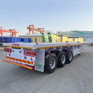 Tri Axle Flatbed Semi Trailer